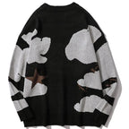 Black Casual Knit Sweater