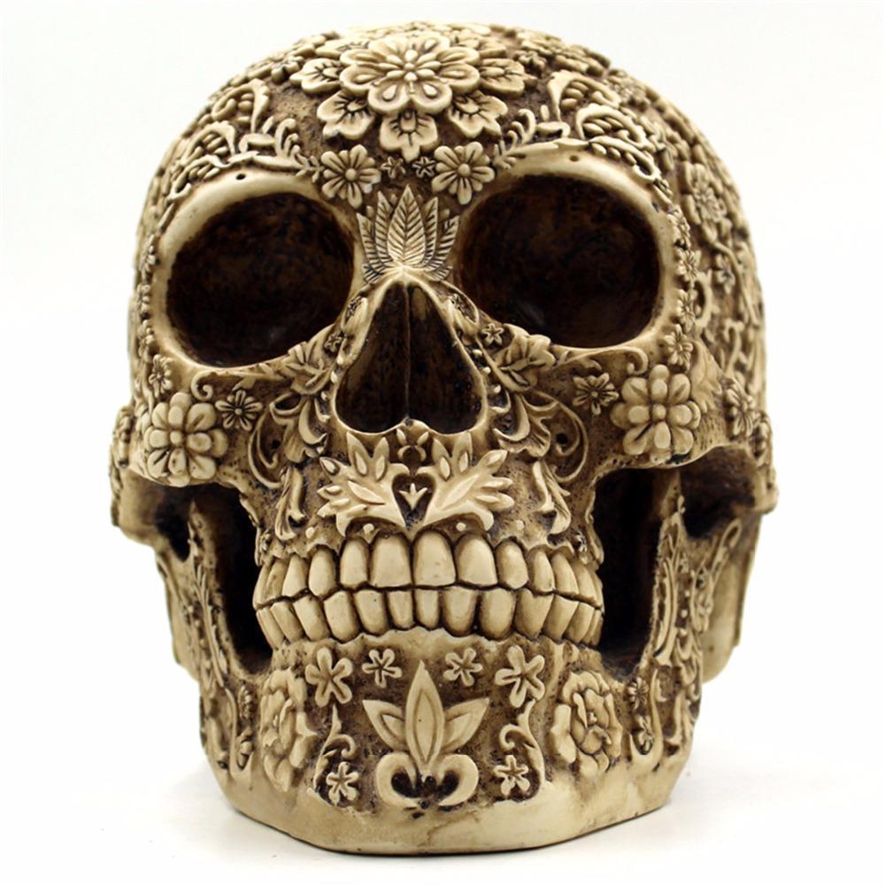 Human Skull Resin Decoration – 20 cm