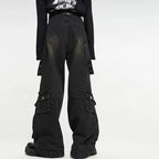 Men's Black Gothic Vintage Jeans – Cotton Blend