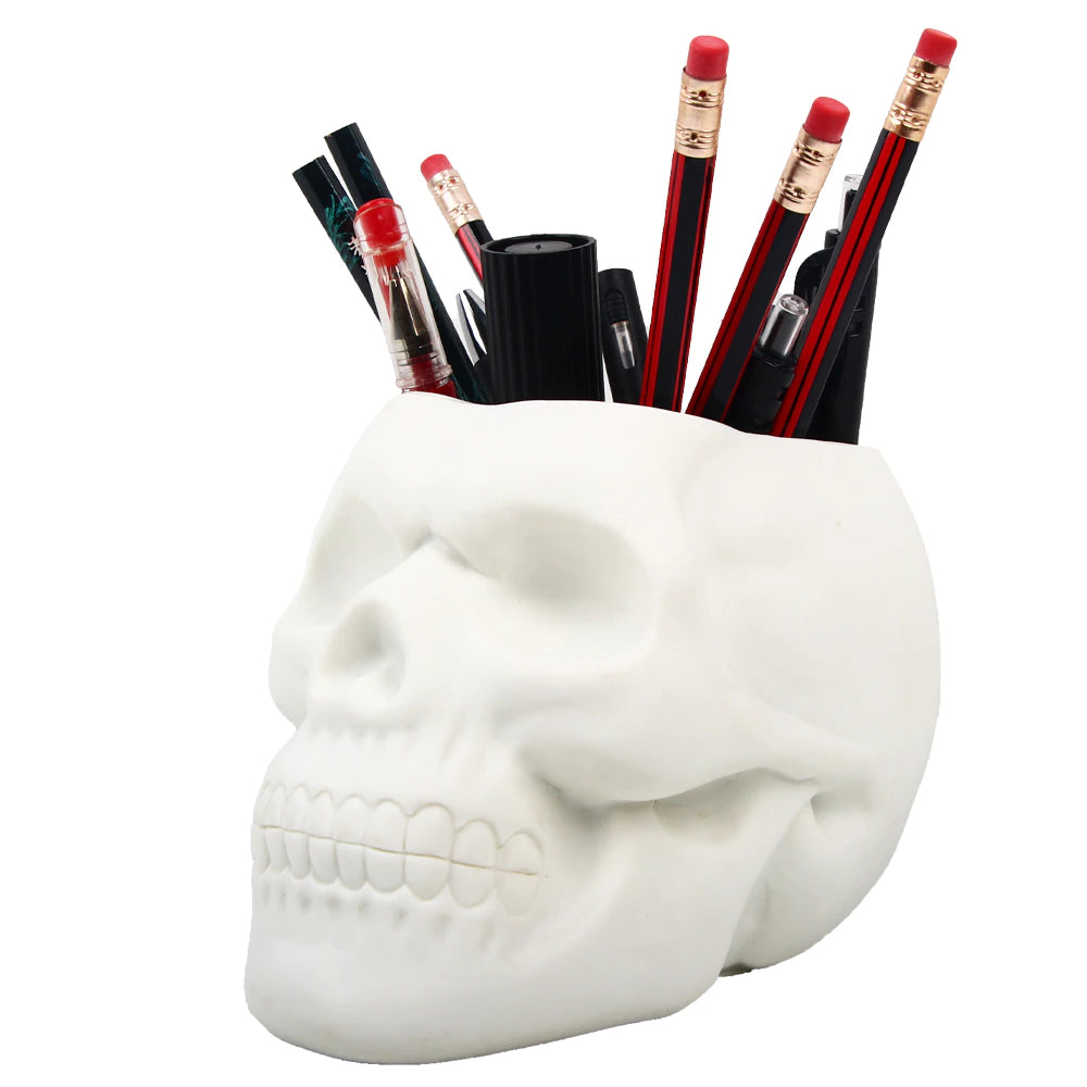 Matte Skull Storage Jar / Plant Pot