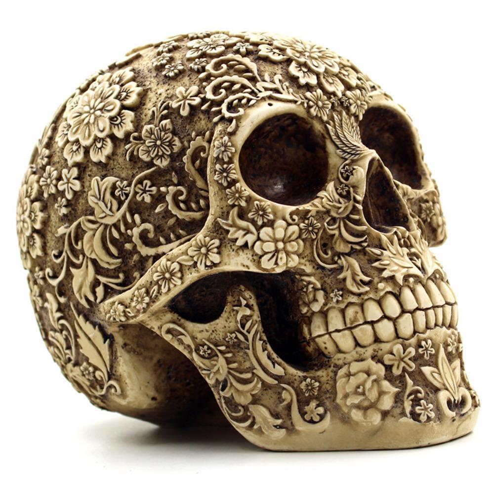 Human Skull Resin Decoration – 20 cm