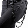 Black Handcuff-Style Belt Chain – 40–50cm