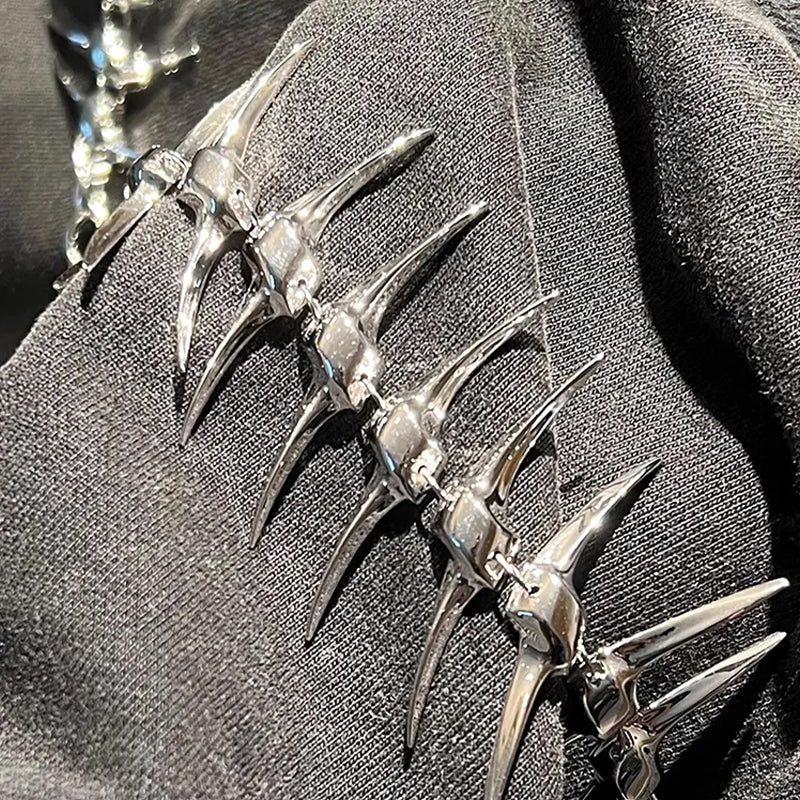 Men's Silver Gothic Metal Bracelet