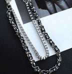 Gothic Pirate Skull Double Belt Chain – 66cm