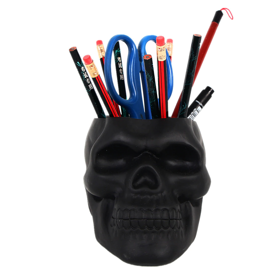 Matte Skull Storage Jar / Plant Pot