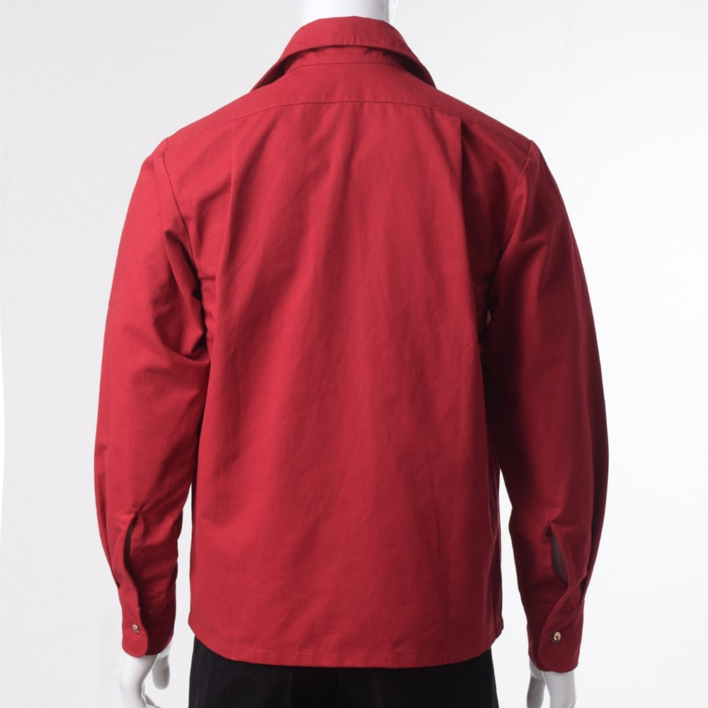 Men's Gothic Western Cowboy Shirt with Bib Front – S–XXL