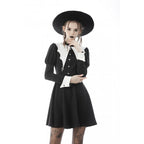 Women's Bat Collar Gothic Dress – S–XXL