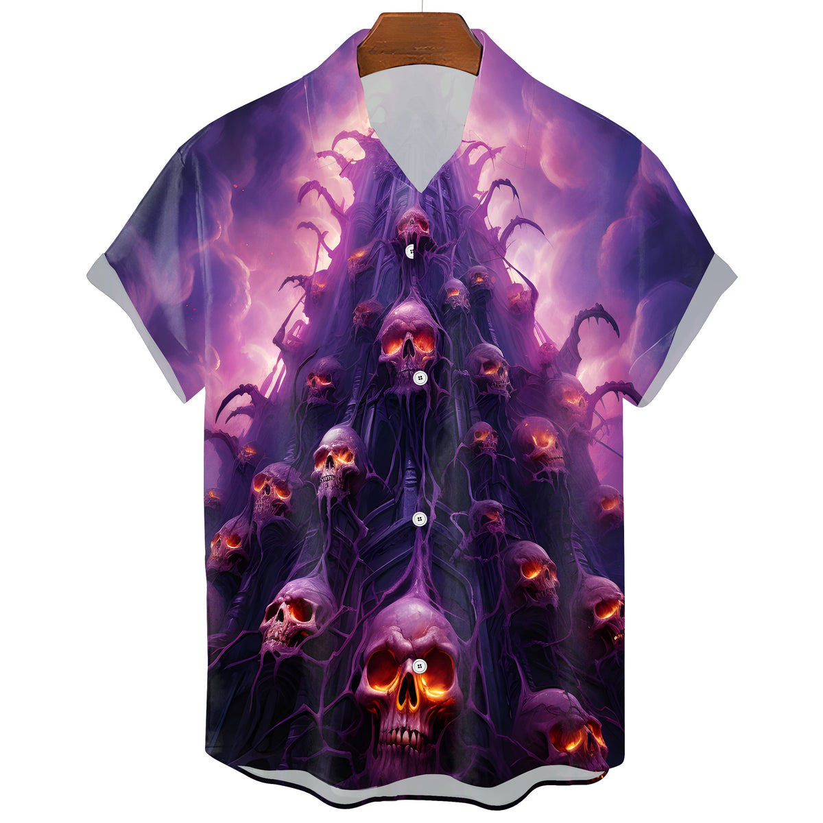 Men's Gothic Hawaiian Skull T-Shirt – Alternative Summer Print