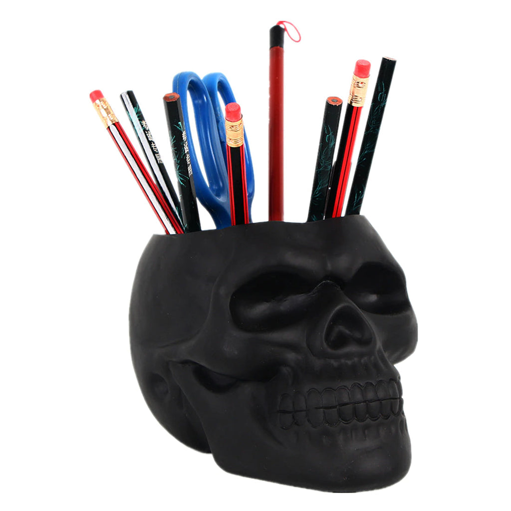 Matte Skull Storage Jar / Plant Pot