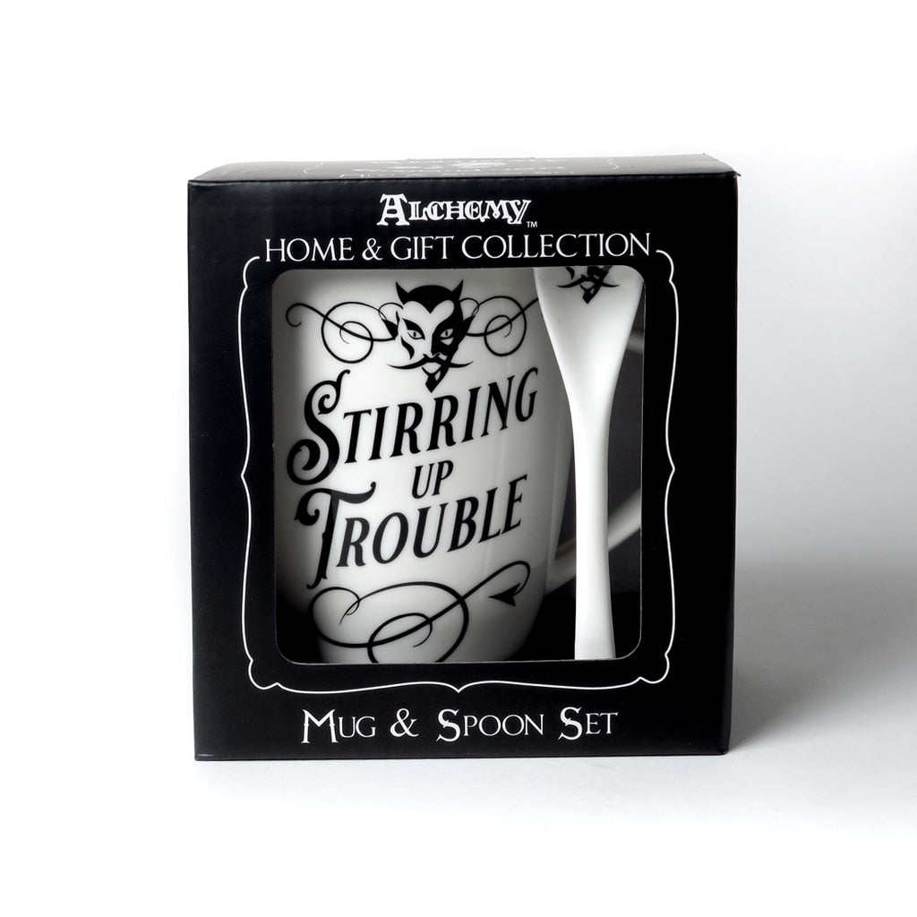 Stirring Up Trouble Mug & Spoon Set – 390 ml