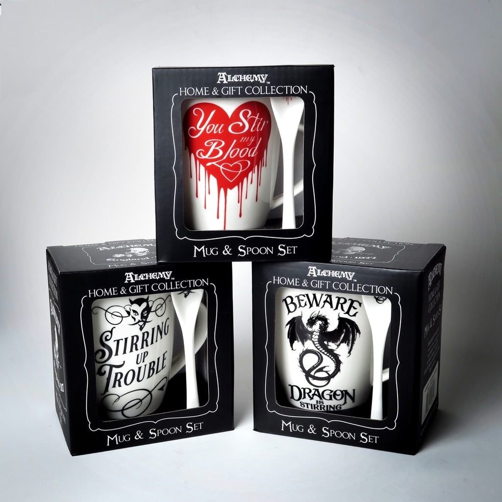 Stirring Up Trouble Mug & Spoon Set – 390 ml