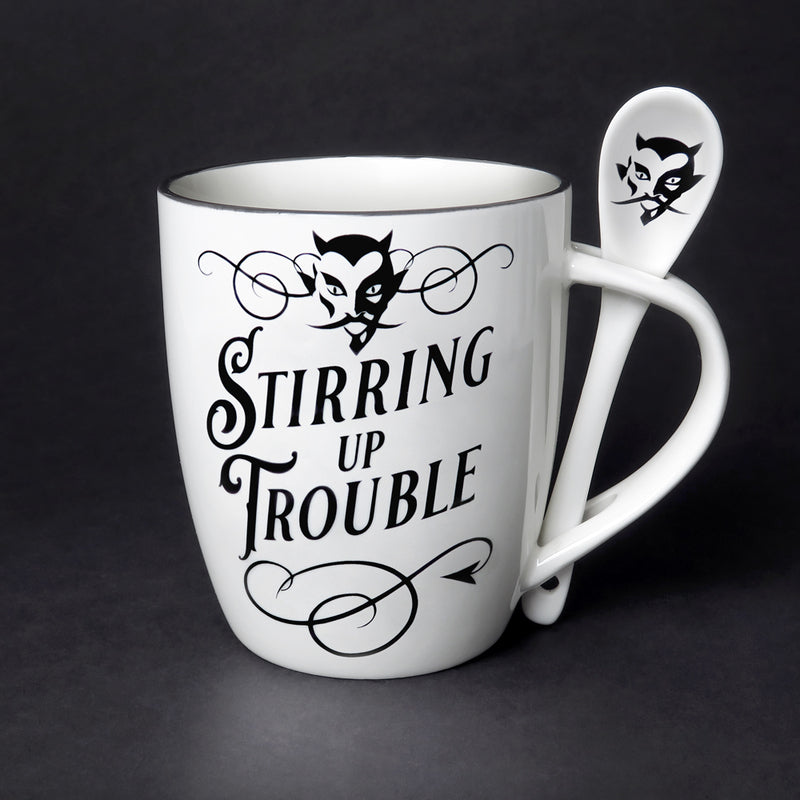 Stirring Up Trouble Mug & Spoon Set – 390 ml