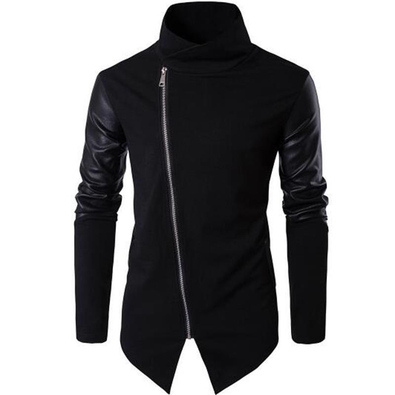 Men's Faux Leather Coat-Style Jacket – S–XXL