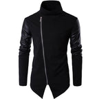 Men's Faux Leather Coat-Style Jacket – S–XXL