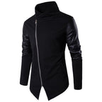 Men's Faux Leather Coat-Style Jacket – S–XXL