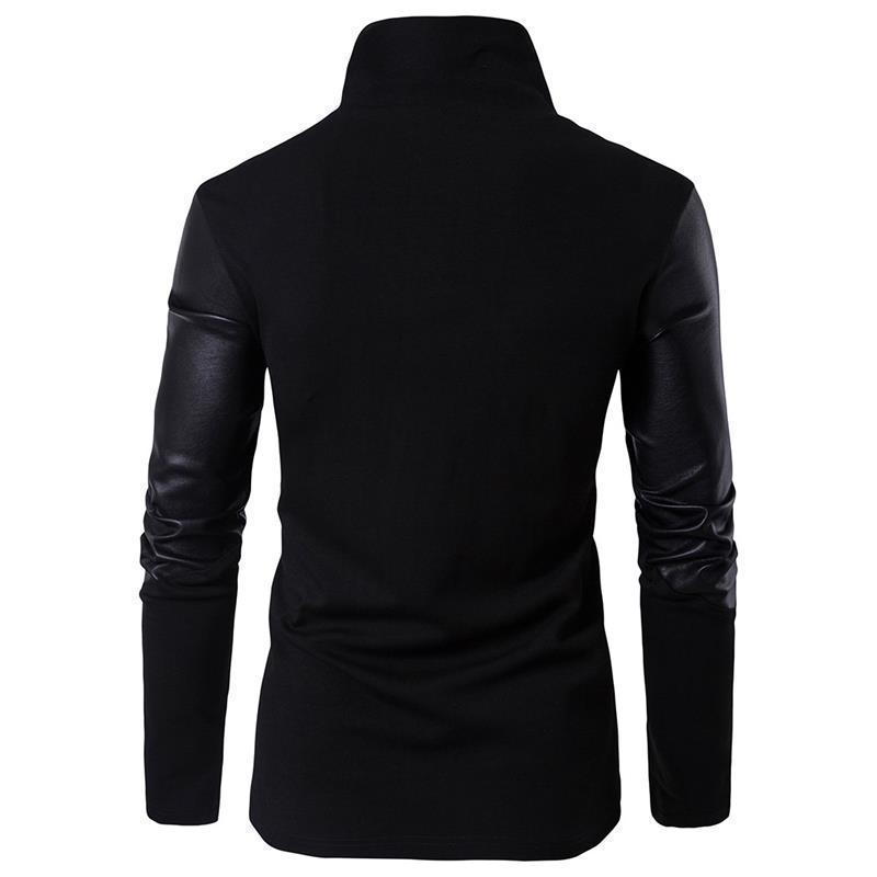 Men's Faux Leather Coat-Style Jacket – S–XXL