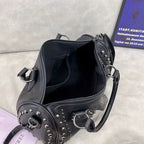 Women's Gothic Skull Bag – Black PU Leather