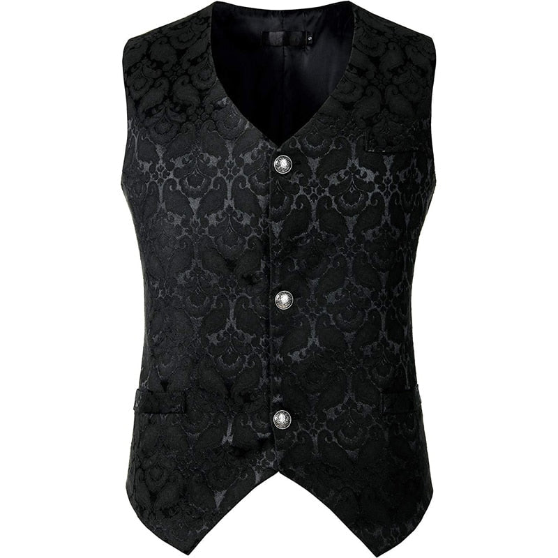 Victorian Brocade Steampunk Vest