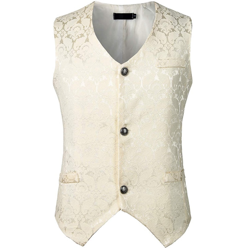 Victorian Brocade Steampunk Vest