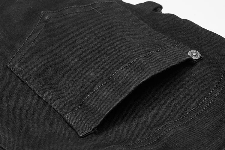 Women's Black Corset-Lace Skinny Jeans – XS–4XL