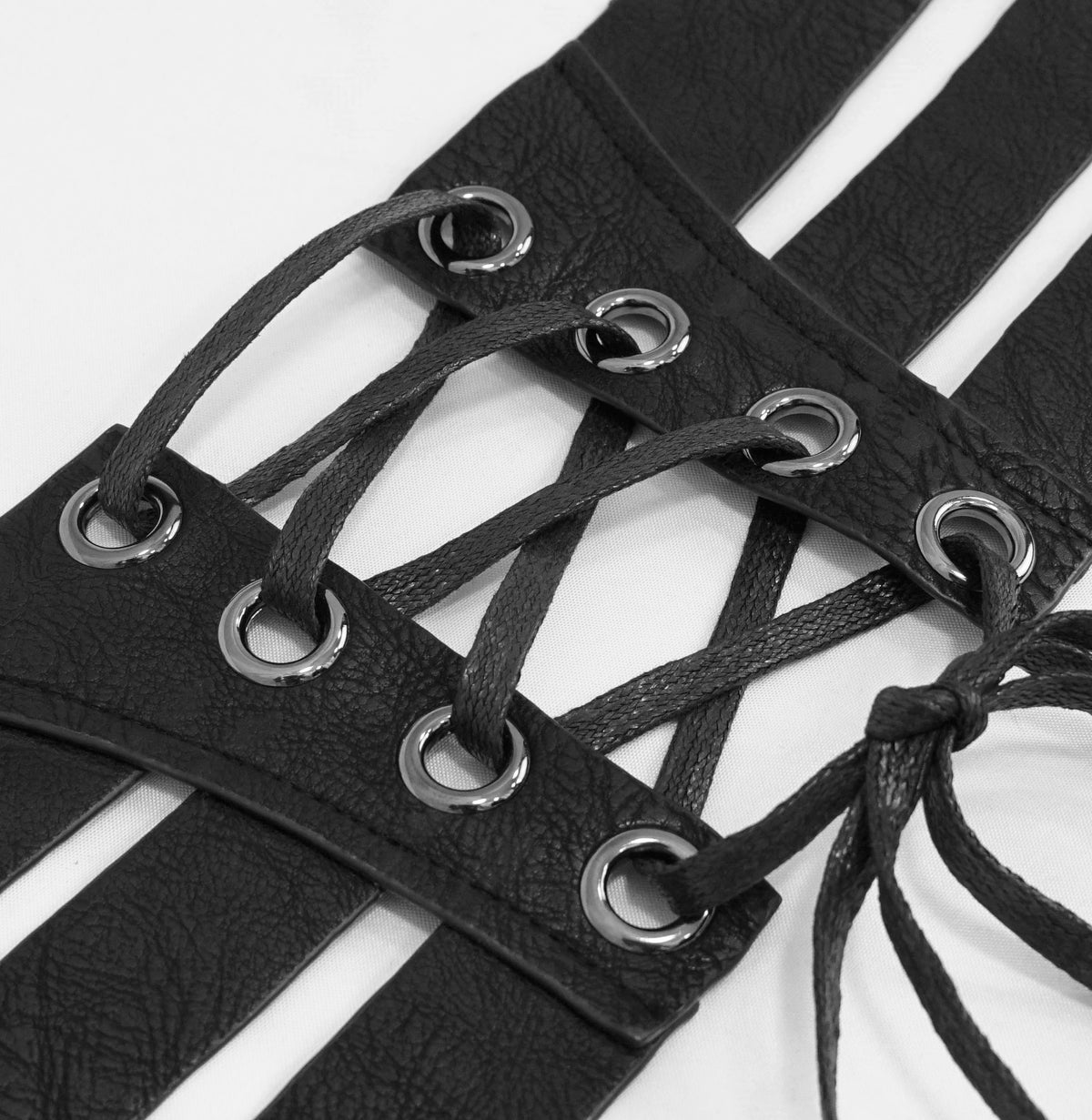 Black Gothic Industrial Waist Cincher