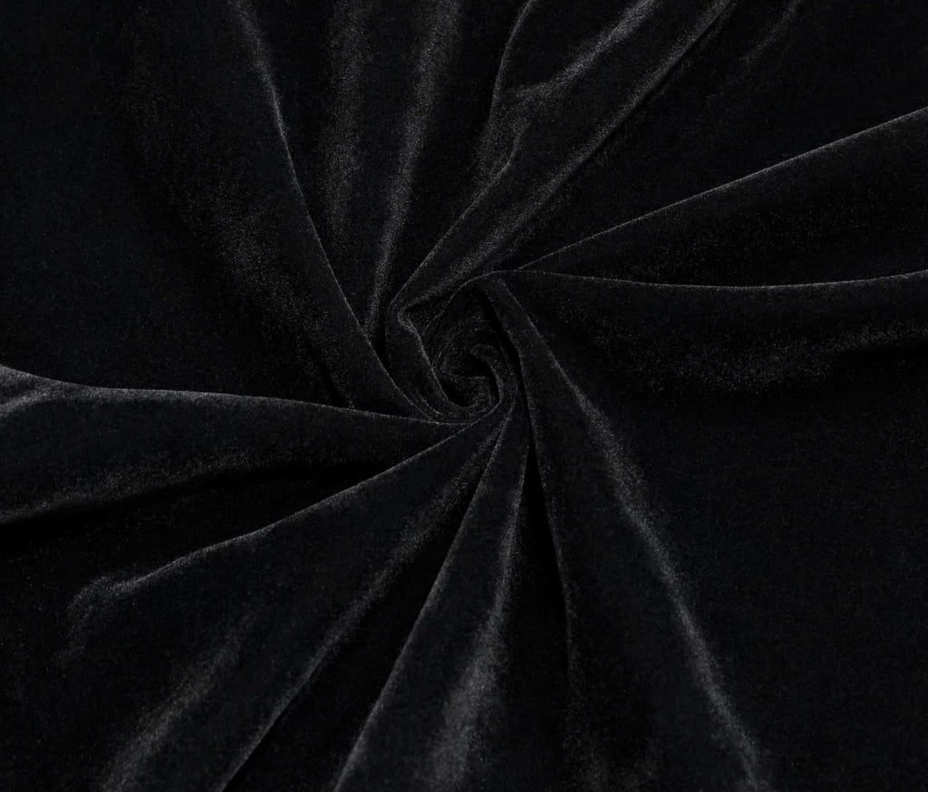 Black Gothic Faux Fur Trim Hooded Cloak