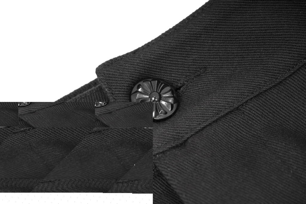 Men's Gothic Vampire Slim Trousers – Velvet Lace Panels