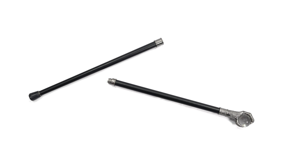 Gothic Dragon Claw Cane with Crystal-Style Globe – 95cm