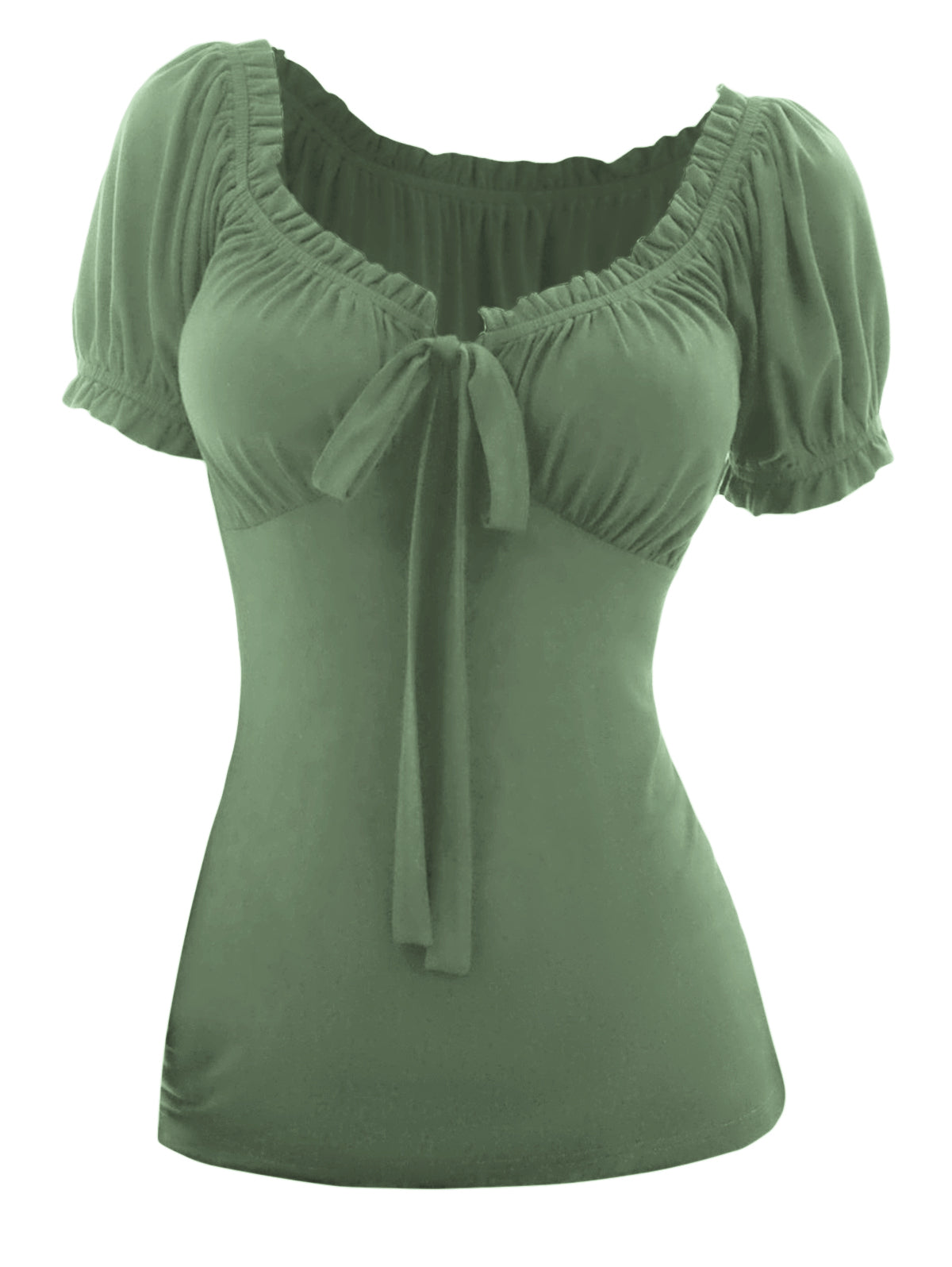 Women's Gothic Bow Crop Shirt