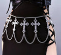 Gothic Waist Chain – Silver, 70 cm