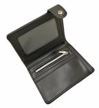 Black Gothic PU Leather Wallet – 12 × 9cm