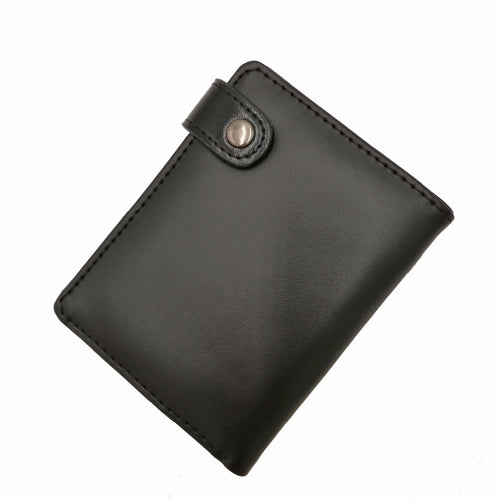 Black Gothic PU Leather Wallet – 12 × 9cm