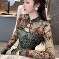 Gothic Floral Top – S–XXL