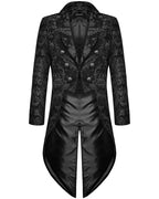 Men's Gothic Tailcoat – Black, Sizes S–4XL