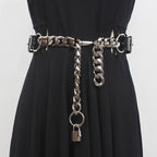 Chain Belt with Padlock – 110 cm