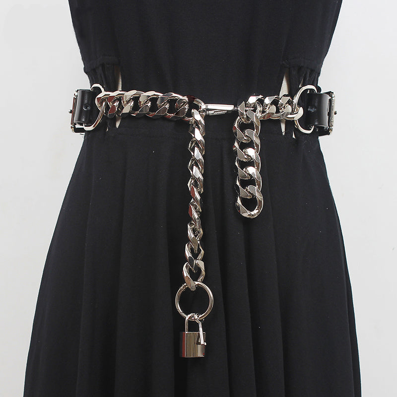 Chain Belt with Padlock – 110 cm