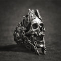 Men's Gothic Ares Warrior Skull Ring – Stainless Steel
