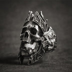 Men's Gothic Ares Warrior Skull Ring – Stainless Steel