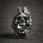 Men's Gothic Ares Warrior Skull Ring – Stainless Steel
