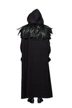 Gothic Raven Faux Feather Cape – 30cm