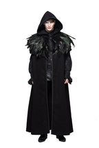 Gothic Raven Faux Feather Cape – 30cm