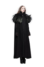 Gothic Raven Faux Feather Cape – 30cm