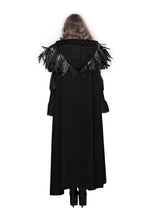 Gothic Raven Faux Feather Cape – 30cm