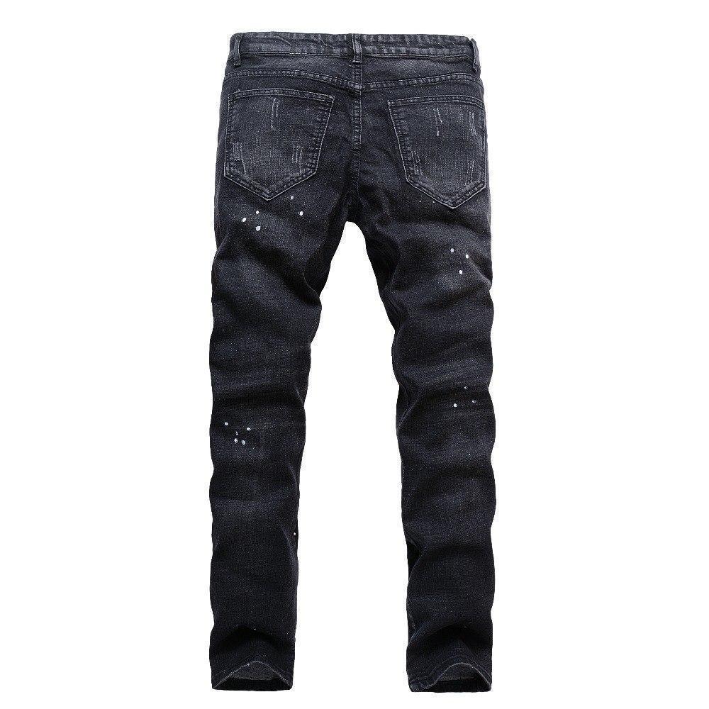 Men's Black Gothic Jeans – Cotton
