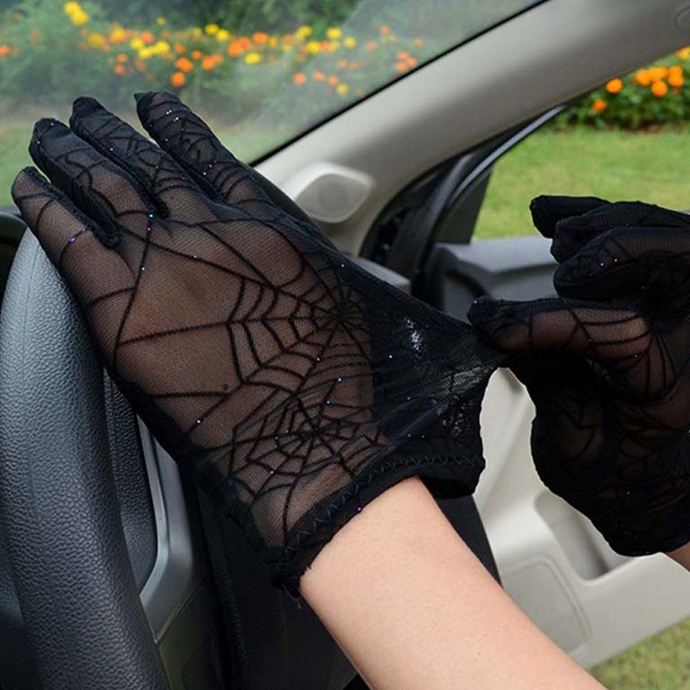 Women's Spider Web Lace Gloves