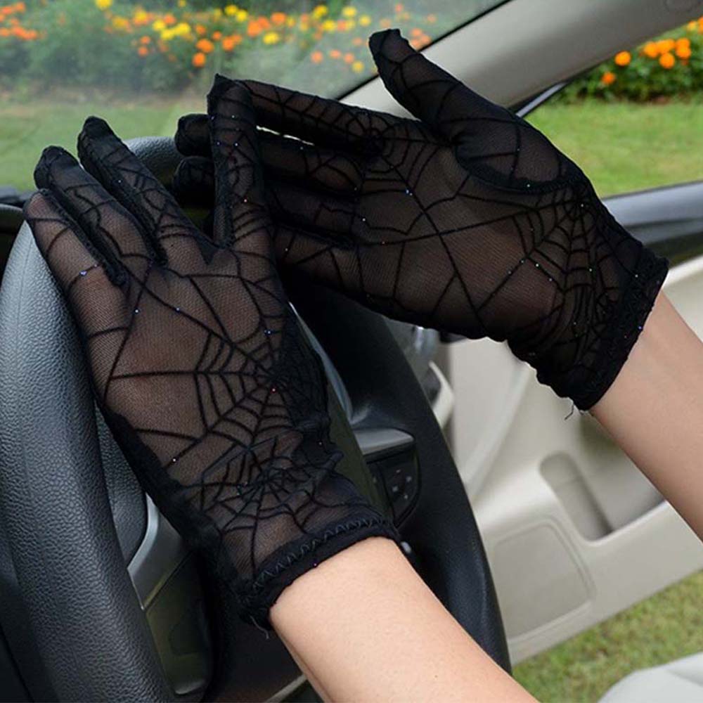 Women's Spider Web Lace Gloves