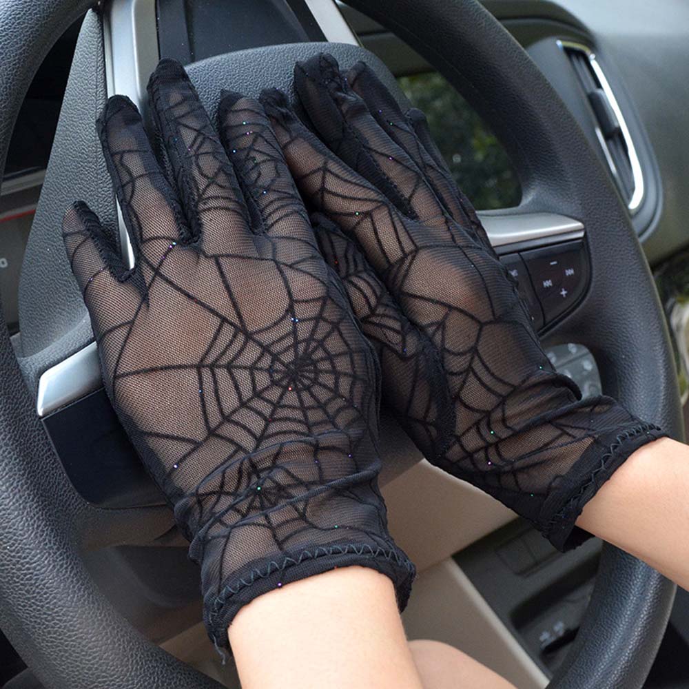 Women's Spider Web Lace Gloves