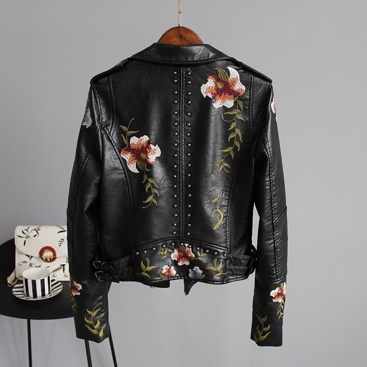 Women's Bargello Faux Leather Jacket – Black & Beige