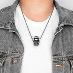 Men's Gothic Skull Pendant Necklace – Stainless Steel