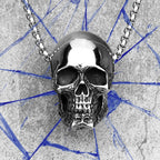 Men's Gothic Skull Pendant Necklace – Stainless Steel